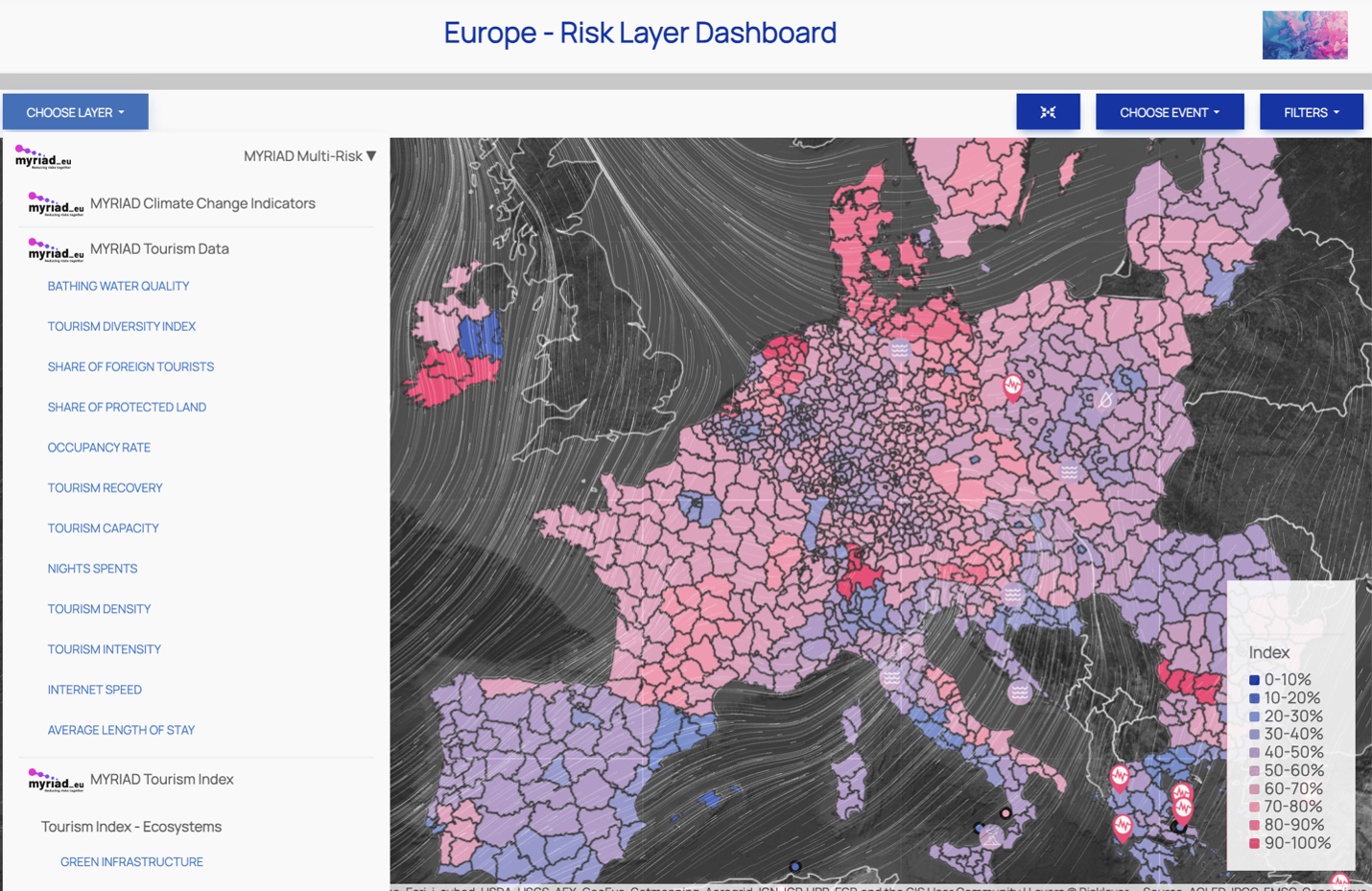 Interactive Climate Risk Intelligence Platform