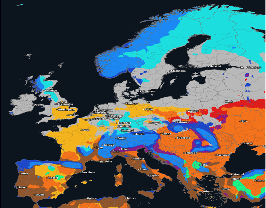 Tourism Climate Risk Shift Mapping